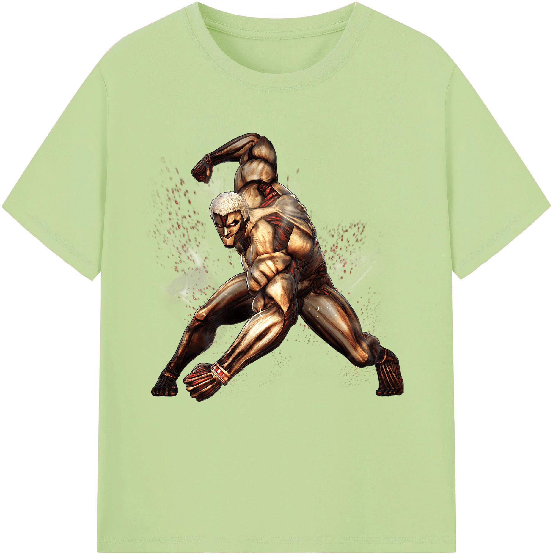 （画像用） 進撃の巨人 Attack on Titan 綿100％半袖Tシャツ（フロントプリント）